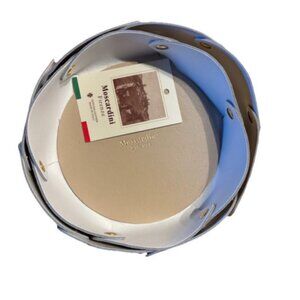 Moscardini Leather Round Valey Catch All Trays Set of 2